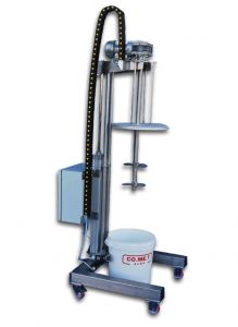Column mixer for buckets